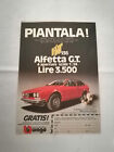 PUBBLICITA' ORIGINALE ADVERTISING "ALFETTA GT" BBURAGO del 1976