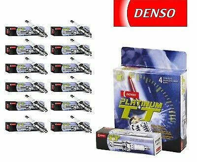12  Platinum TT Spark Plugs Denso for 1988-1994 BMW 750IL V12-5.0L Foto 1 de 4