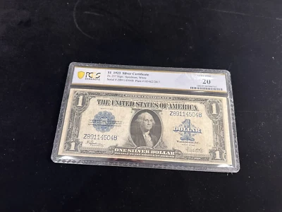 US Speelman White Fr 237 1923 $1 Silver Certificate PCGS 20 - Image 1 of 4