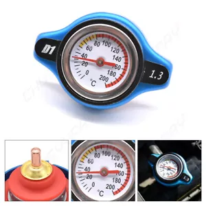 Car Truck Thermo Radiator Cap Cover Water Temperature Gauge Small head 1.3 Bar - Bild 1 von 17