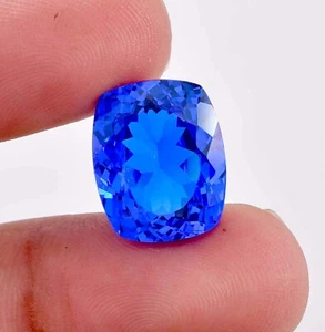 16 x 12 MM 18.07 Ct Natural Lustrous Blue Tanzanite Loose Gemstone GIT Certified - Picture 1 of 5