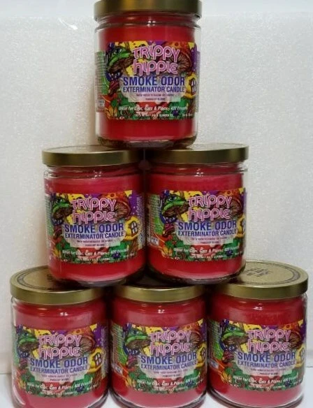 Smoke Odor Exterminator 13oz Jar Candle Trippy Hippie 13 Oz 1