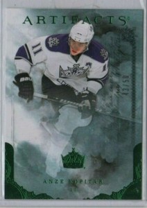 ANZE KOPITAR 10-11 Upper Deck Artifacts Base Emerald 43/50