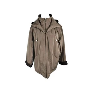 Big Chill Wms L Brown Color Removable Hood Polyester Warm Coat SH1 - Picture 1 of 24