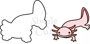 Cortador de galletas Axolotl - Imagen 1 de 1