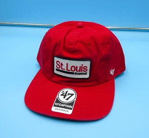 '47 Brand St. Louis Cardinals Hat Mens Red Snapback Baseball Cap Adjustable MLB - Picture 1 of 7