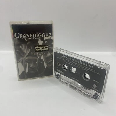 Gravediggaz 6 Feet Deep Cassette Tape 1994 Island Records RZA Hip Hop - Image 1 of 4