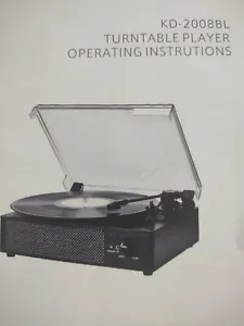 🔥Wockoder Turntable Record Player Wireless Portable Built in Stereo Speakers🔥 - Picture 1 of 2
