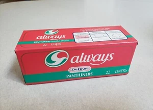 Vtg Always Dri-weave Unscented Pantiliners Pads Sealed feminine, NOS NEW 1991 - Picture 1 of 7