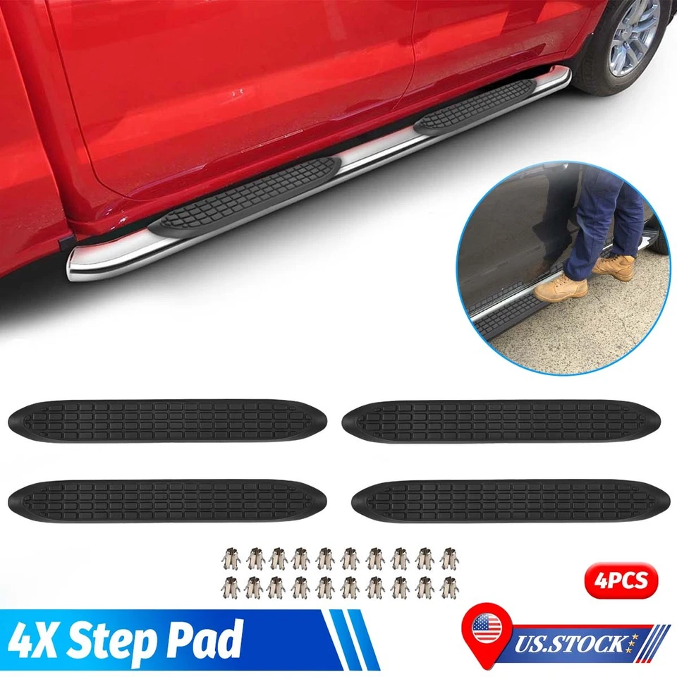 4Pc LH&RH WSP001KIT Replacement Step Pad For 3" Round Nerf Bars 5Pin Molding Set - Image 1 of 4