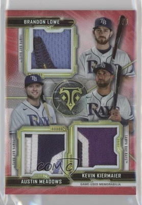 Topps Triple Threads Relic Combos Ruby 2020 1/1 Brandon Lowe Kevin Kiermaier 7fz Foto 1 de 3