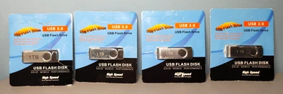 4 pack - 1 TB USB Flash Drive 3.0 High- Speed Memory Stick Thumb Drive - New - Image 1 of 2