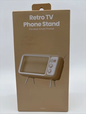 Retro Phone Stand Desk Holder for Cell Phones-Beige, NEW - Image 1 of 4