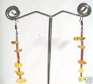 Brand New Genuine BALTIC AMBER Dangle EARRINGS___647 - Picture 1 of 1