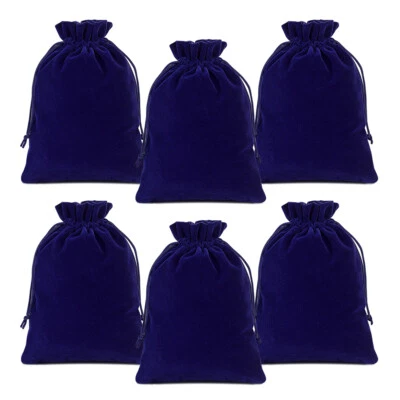 2.7"x3.5" 100Pc Velvet Drawstring Pouches Bag Jewelry Gift Bags Wedding Favors - Image 1 of 4