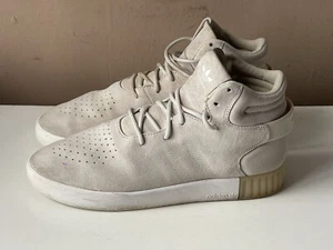 ADIDAS TUBULAR INVADER Men’s Beige Suede High Top Trainers UK 8 - Picture 1 of 15
