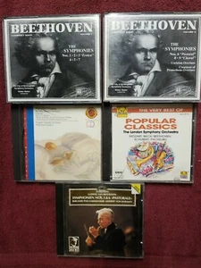 Classical Music Cd Lot Mozart Bach Pachelbel Beethoven Handel Vivaldi Schubert - Picture 1 of 8
