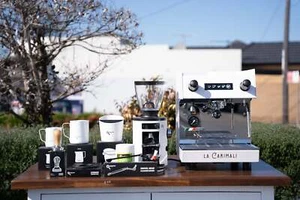 La Carimali Nimble 1 Group White Coffee Machine, Mahlkonig X54 Grinder & Acce... - Picture 1 of 10