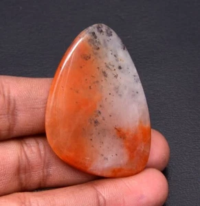 61.00 Cts Natural Red Moss Agate Oval Shape Cabochon Loose Gemstone-48x34mm Size - Picture 1 of 6