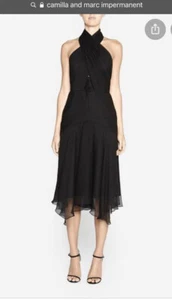 Camilla and Marc black Impermanent midi dress size 8 - Bild 1 von 7