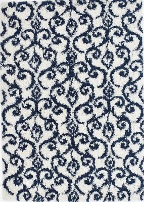 Mason Brooks Transitional White Indoor Shag Cloud Shag Area Rug - Image 1 of 4