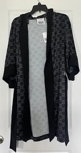 Everlast Mens Black/White Boxing Walk Out Robe Boxer Costume - Picture 1 of 5