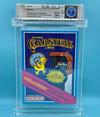 CARNIVAL  - WATA 9.8  NS  **  INTELLIVISION  **  NEW and MINT  - COLECO SEALED - Image 1 of 4