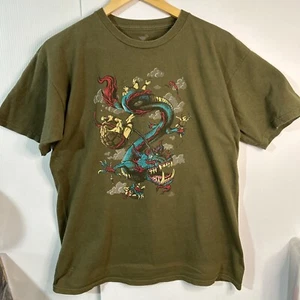 Tee Fury Mens T Shirt Teenage Mutant Ninja Turtles Vs Dragon  Cotton M - Picture 1 of 4