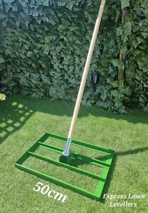 Green Lawn Leveller /Lute, Levelling Rake 50cm x 32cm 1.2m Handle