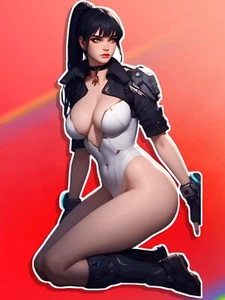 Anime Waifu The First Descendant Ultimate Bunny NSFW Vinyl Sticker 6" - Picture 1 of 1