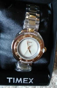 NEW LADY TIMEX $325 VALUE GENUINE DIAMOND COLLECTION TIMEX T2M5966D WATCH +BONUS - Picture 1 of 9