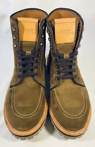 ALLEN EDMONDS FREEPORT Suede Weatherproof Lug Boot Caper 4915 Men's Sz 9 D $495 - Picture 1 of 16