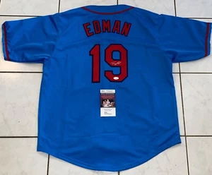 Tommy Edman Signed Autographed St. Louis Cardinals Custom Jersey JSA N - Picture 1 of 2