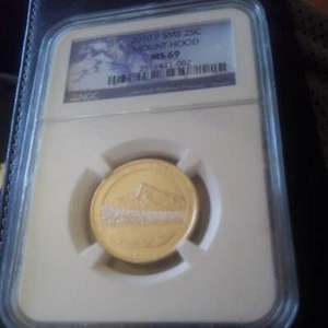 2010-P Mount Hood NGC SMS MS69 25C *15/0 pop - $150 PG value - 102 Registry pts* - Picture 1 of 7