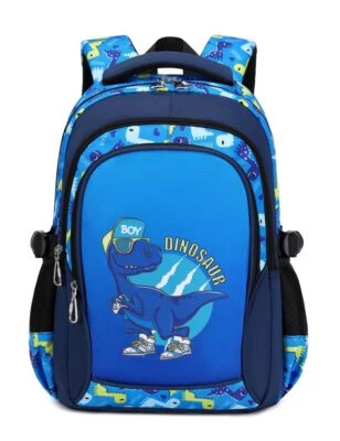 Mochila de jardín de infantes para niños bolsa de libros escolar impermeable duradera azul 16 pulgadas Foto 1 de 4