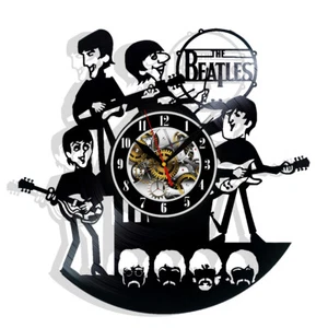 Reloj de pared de vinilo de los Beatles discos decoración regalo cumpleaños vacaciones decoración del hogar música - Imagen 1 de 5