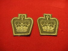 Canada:  Early post '68 mini crown rank Insignia 2 pcs