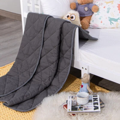 Brushed Microfiber Toddler Quilt Well Stitched High Quality Quilted Blanket - Image 1 of 4