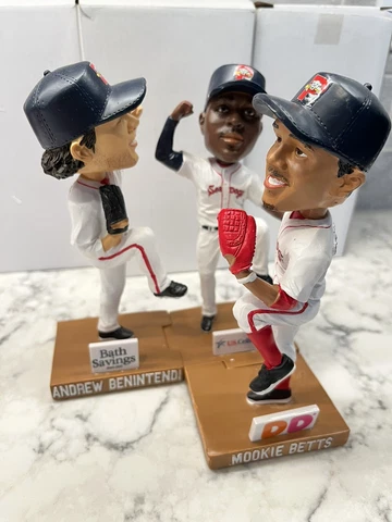 Red Sox Benintendi, Jackie Bradley, Mookie Betts Portland Sea Dogs Bobbleheads Cover