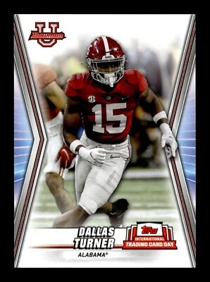 3-08-13 PWE READ 2023 Topps International Card Day ntcd-bf2 dallas turner - Image 1 of 2