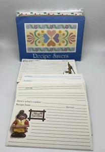 Vintage Current Inc Recipe Cards & (3) Packs Of Plastic Recipe Sleeves Pockets - Picture 1 of 18