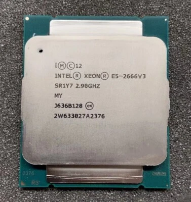 Intel Xeon E5-2666 V3 10 Core SR1Y7 2.9Ghz 135W Socket LGA 2011-3 CPU Processor - Image 1 of 2