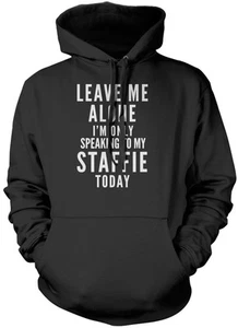 Leave Me Alone I'm Only Talking To My Staffie Dog Kids Unisex Hoodie - Picture 1 of 6