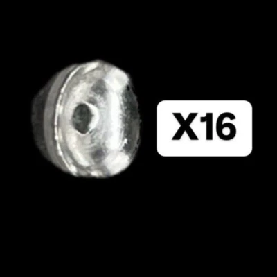 16 coppette per gioielli in perle Semilavorato in Argento 925 rodiato da orefice - Immagine 1 di 4