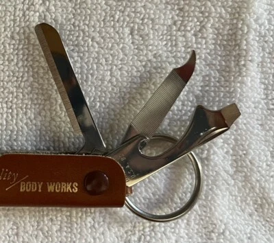 Quality/BodyWorks Multifunction Pocket Knife with Bottle Opener Key Ring 5” VTG - Image 1 of 4