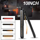2x 10" Smoked Led Tail Light Bar Rv Truck Trailer Rear Flowing Turn Signal Lamps