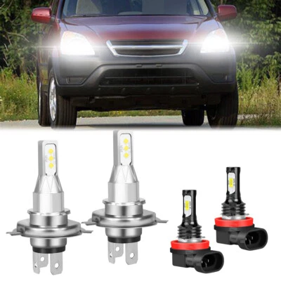 For Honda CR-V 2002-2004 2007-2014 LED Headlight High Low Beam Fog Light Bulb US - Image 1 of 4