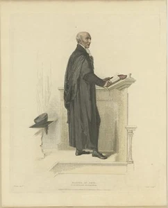 Impresión antigua de un maestro de artes de la Cámara Baja por Ackermann (1814) - Imagen 1 de 1