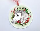 PERSONALISED Horse christmas bauble white horse ornament horse riding gift idea
