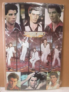 vintage Saturday night fever 1977 movie poster John Travolta Collage   22393 - Picture 1 of 5